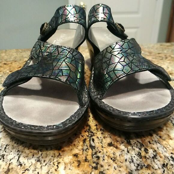 Alegria Camile Tectonic Iridescent Comfort Slip Resistant Sandal LOT-372 38 8.5 - Picture 5 of 12